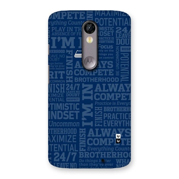 Optimistic Blue Back Case for Moto X Force