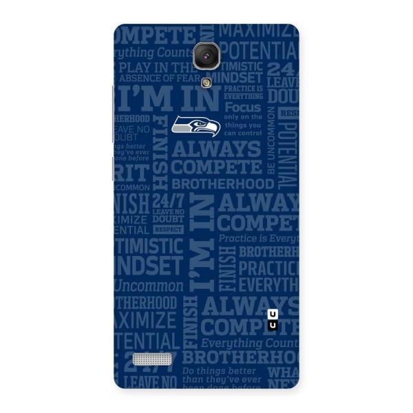 Optimistic Blue Back Case for Redmi Note