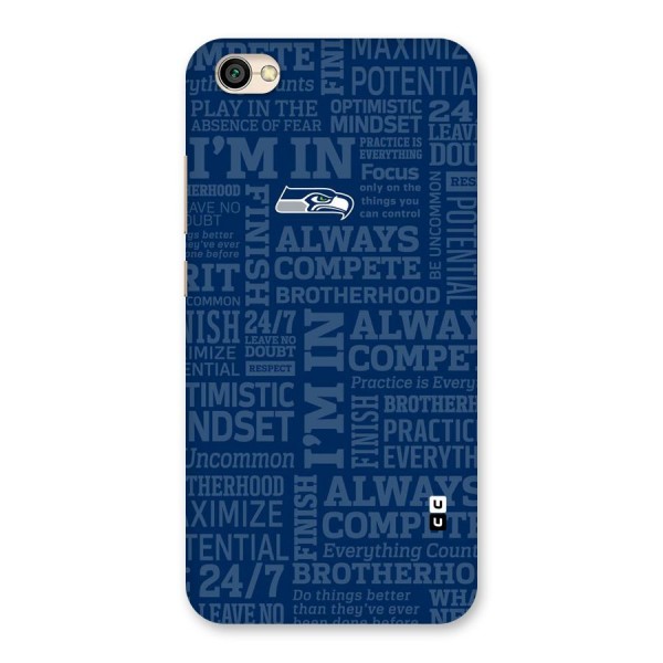 Optimistic Blue Back Case for Redmi Y1 Lite