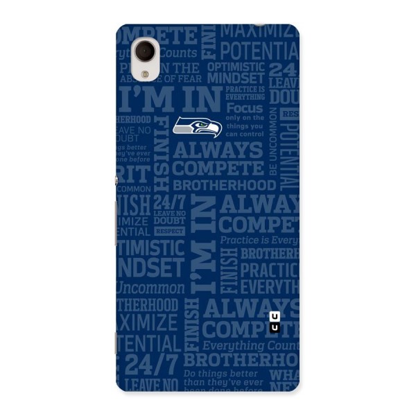 Optimistic Blue Back Case for Sony Xperia M4