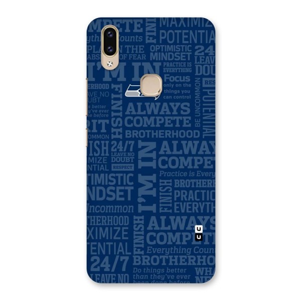 Optimistic Blue Back Case for Vivo V9