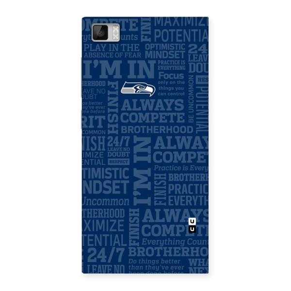 Optimistic Blue Back Case for Xiaomi Mi3