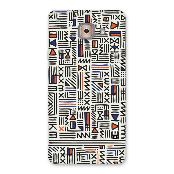 Orange Blue Number Back Case for Galaxy J7 Max