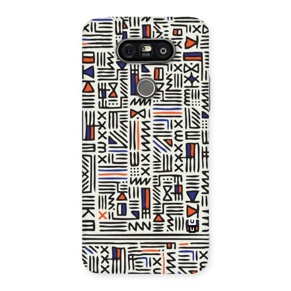 Orange Blue Number Back Case for LG G5