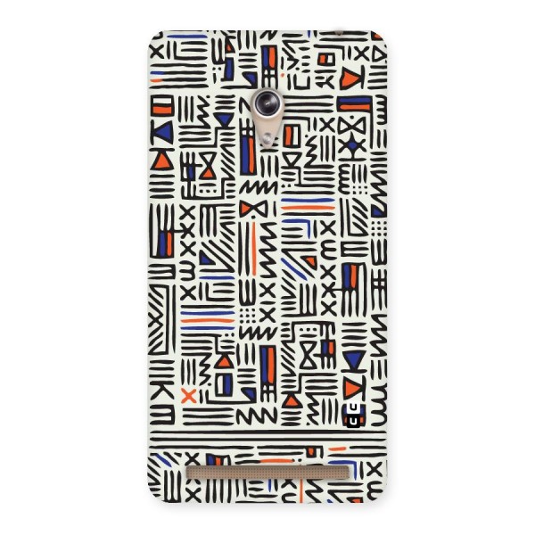 Orange Blue Number Back Case for Zenfone 6