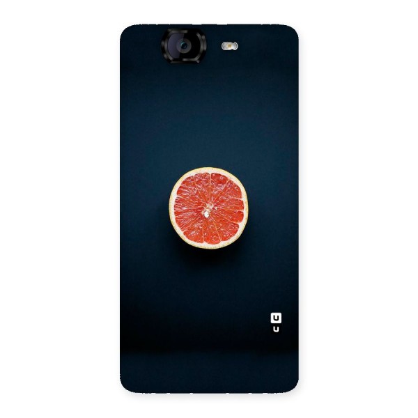 Orange Design Back Case for Canvas Knight A350