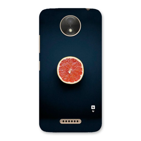 Orange Design Back Case for Moto C Plus