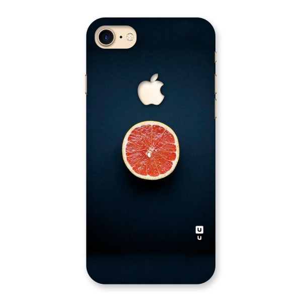 Orange Design Back Case for iPhone 7 Apple Cut