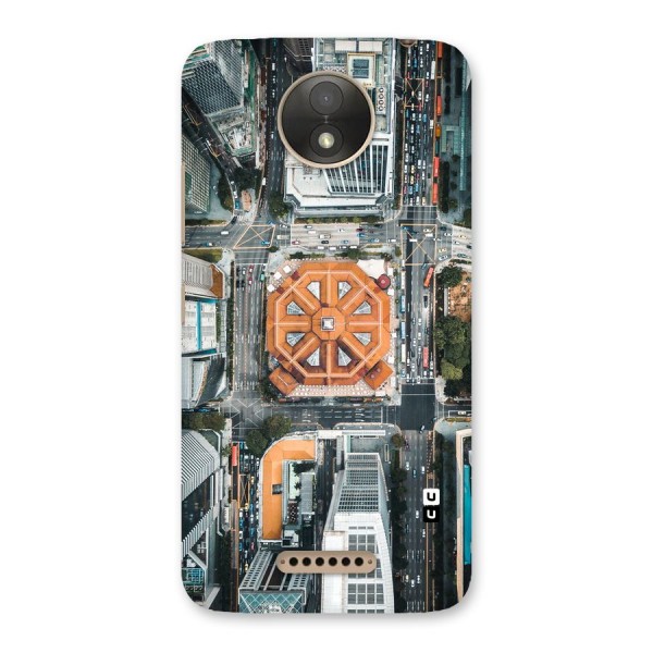 Orange Dome Back Case for Moto C Plus