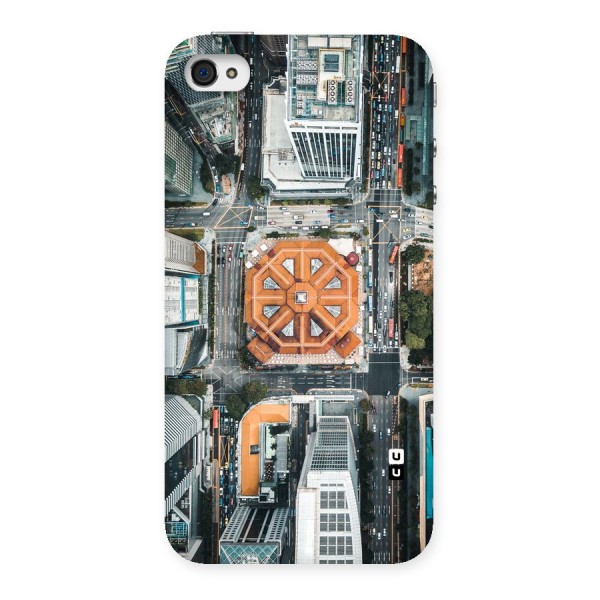 Orange Dome Back Case for iPhone 4 4s