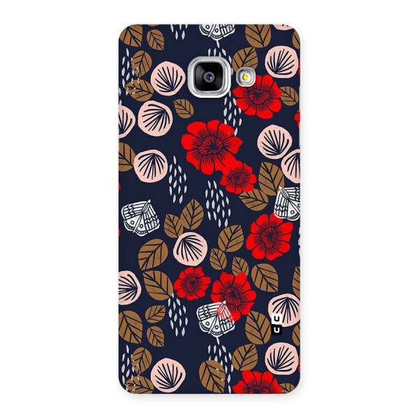 Orange Flora Back Case for Galaxy A5 2016