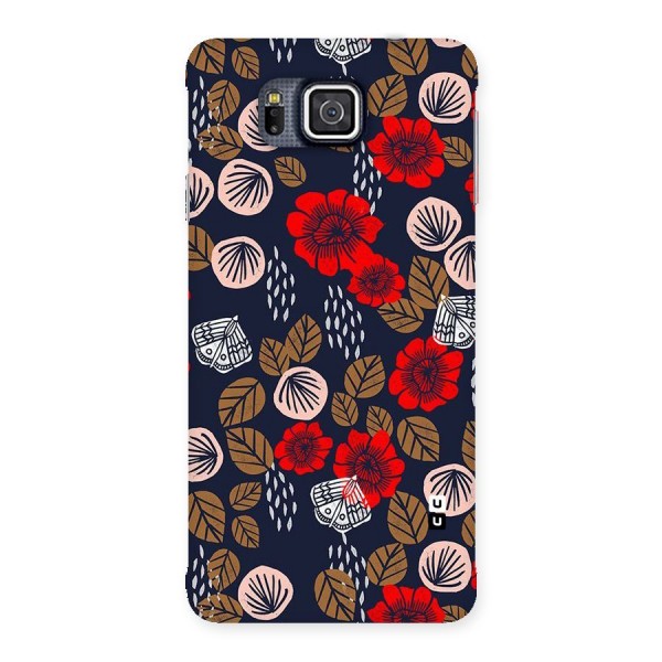 Orange Flora Back Case for Galaxy Alpha