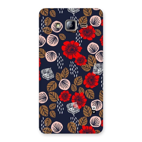 Orange Flora Back Case for Galaxy On5