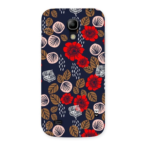 Orange Flora Back Case for Galaxy S4 Mini