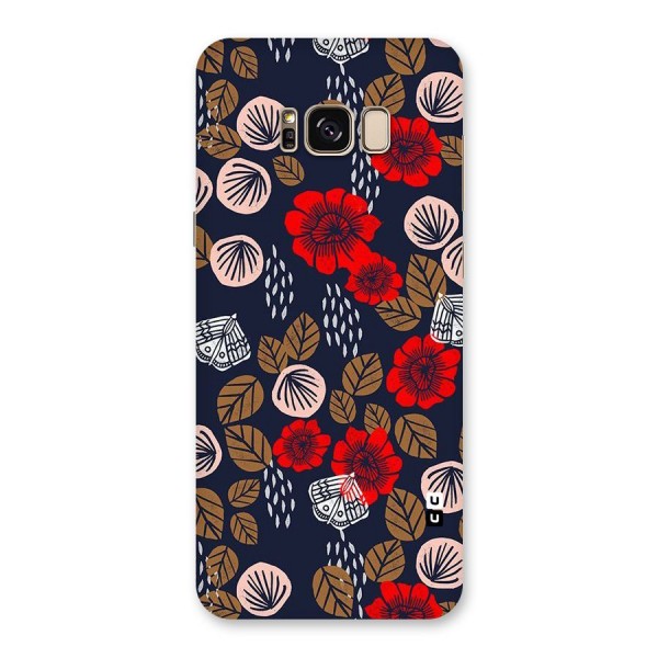 Orange Flora Back Case for Galaxy S8 Plus