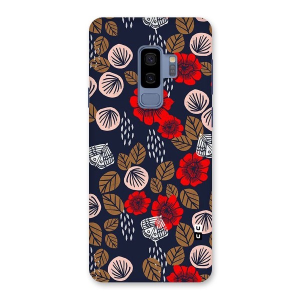 Orange Flora Back Case for Galaxy S9 Plus