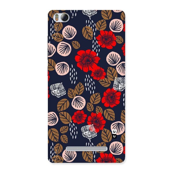 Orange Flora Back Case for Xiaomi Mi4i