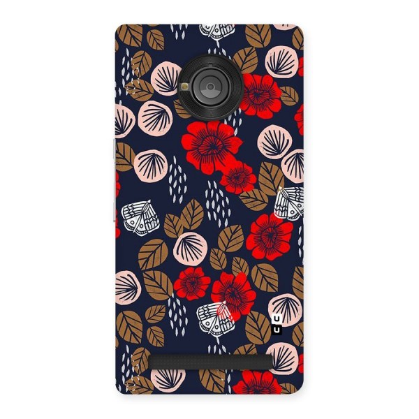 Orange Flora Back Case for Yu Yuphoria