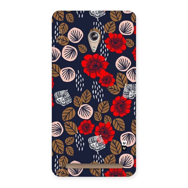 Orange Flora Back Case for Zenfone 6