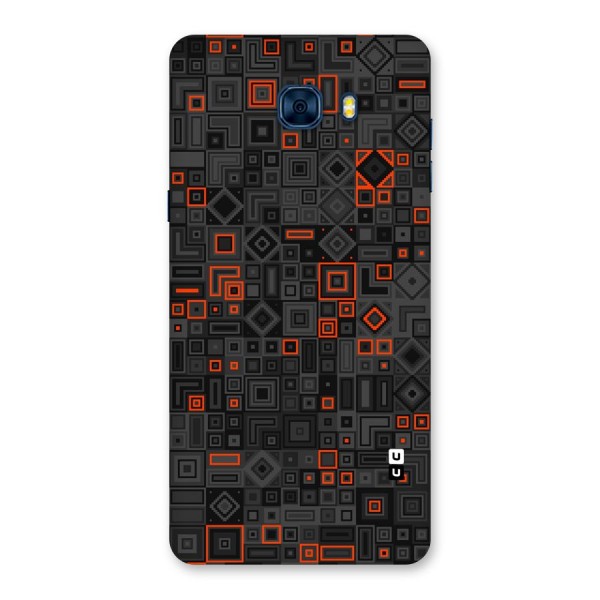 Orange Shapes Abstract Back Case for Galaxy C7 Pro