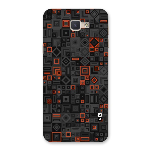 Orange Shapes Abstract Back Case for Galaxy J5 Prime