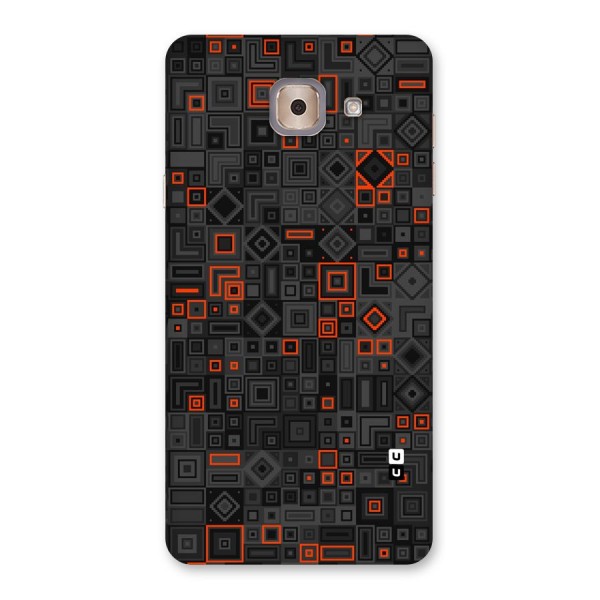 Orange Shapes Abstract Back Case for Galaxy J7 Max