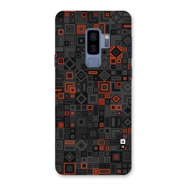 Orange Shapes Abstract Back Case for Galaxy S9 Plus