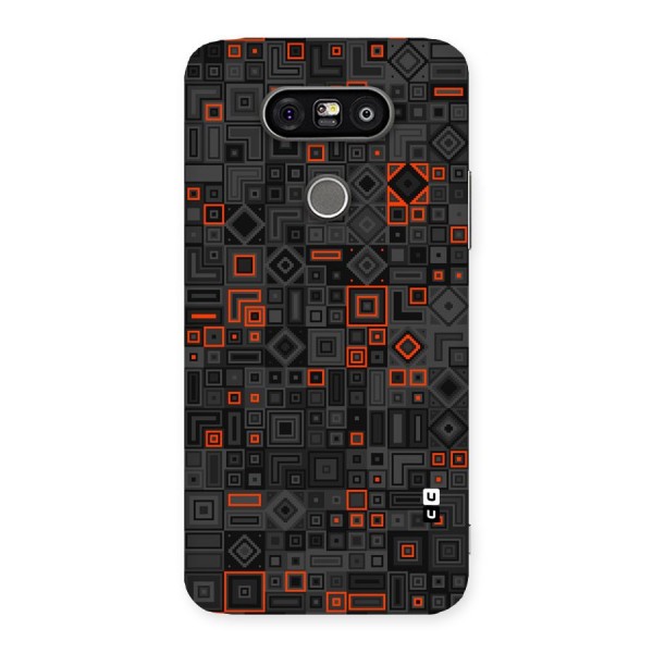 Orange Shapes Abstract Back Case for LG G5