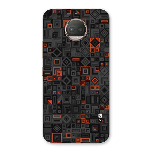 Orange Shapes Abstract Back Case for Moto G5s Plus