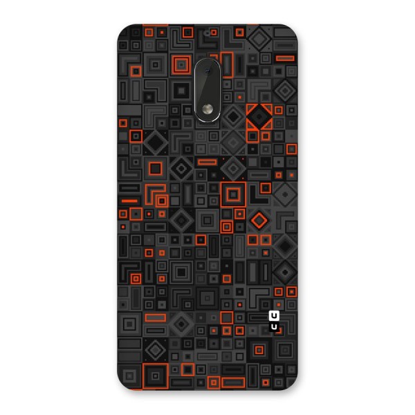 Orange Shapes Abstract Back Case for Nokia 6