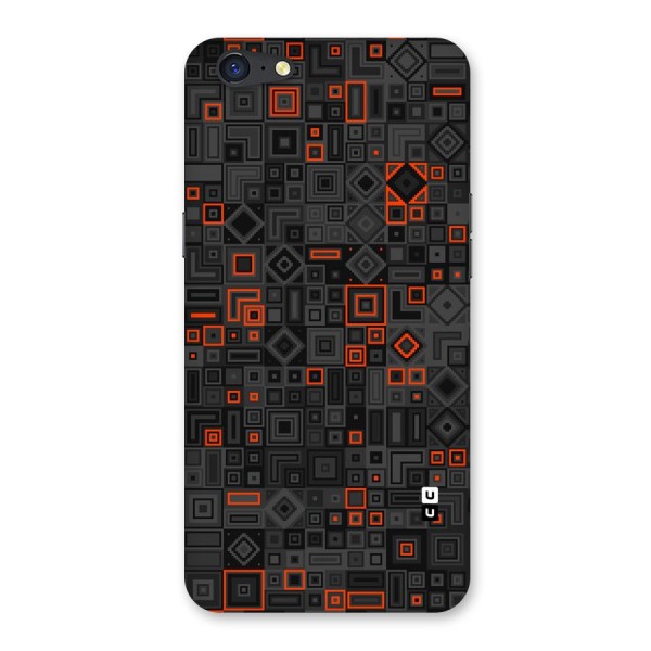 Orange Shapes Abstract Back Case for Oppo A71