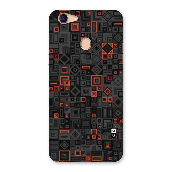 Orange Shapes Abstract Back Case for Oppo F5