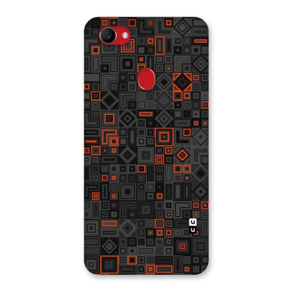 Orange Shapes Abstract Back Case for Oppo F7