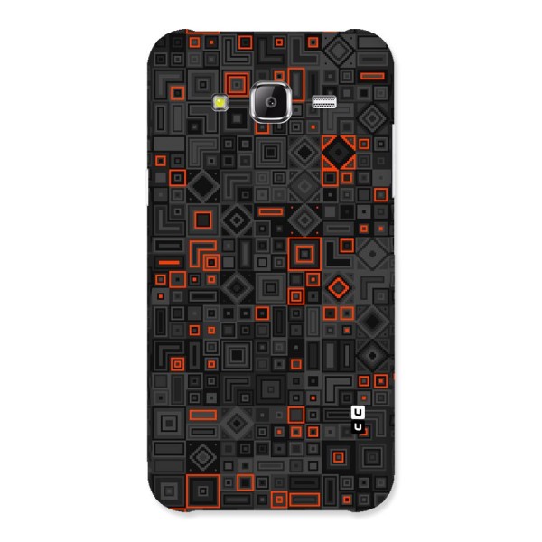 Orange Shapes Abstract Back Case for Samsung Galaxy J5