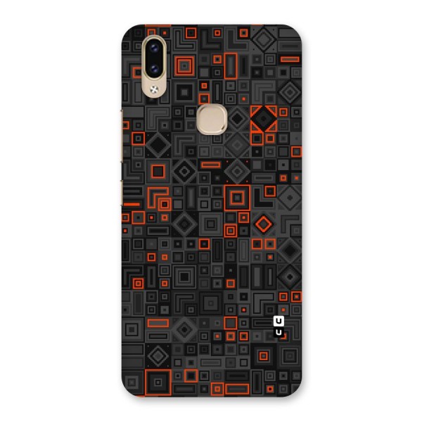 Orange Shapes Abstract Back Case for Vivo V9