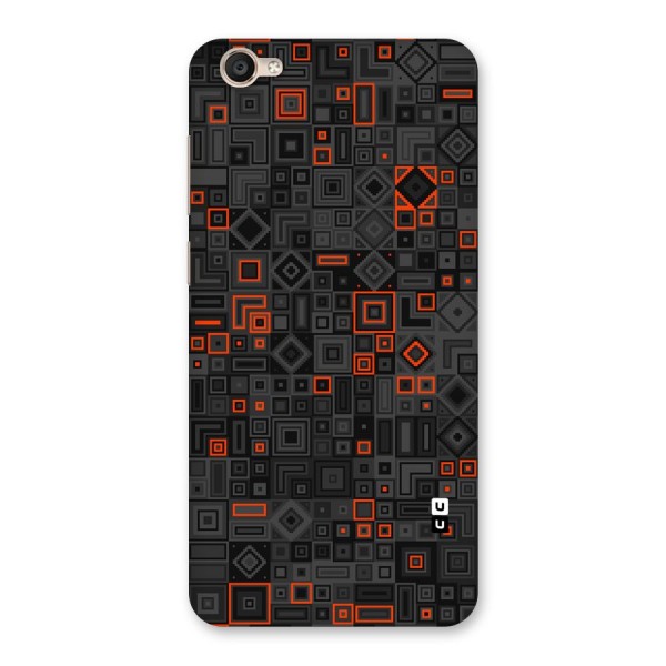 Orange Shapes Abstract Back Case for Vivo Y55s