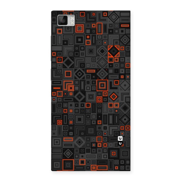 Orange Shapes Abstract Back Case for Xiaomi Mi3