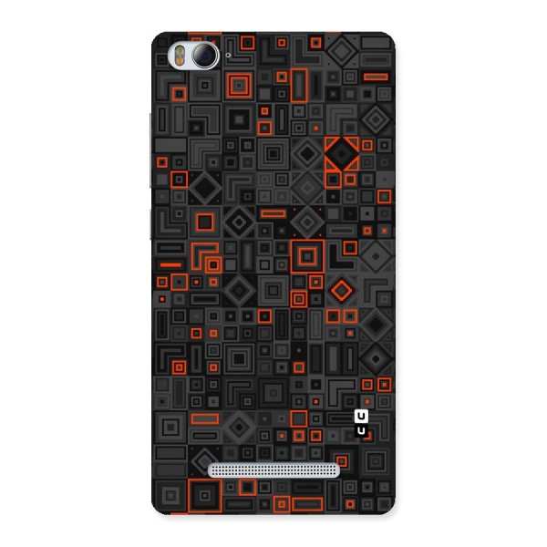 Orange Shapes Abstract Back Case for Xiaomi Mi4i