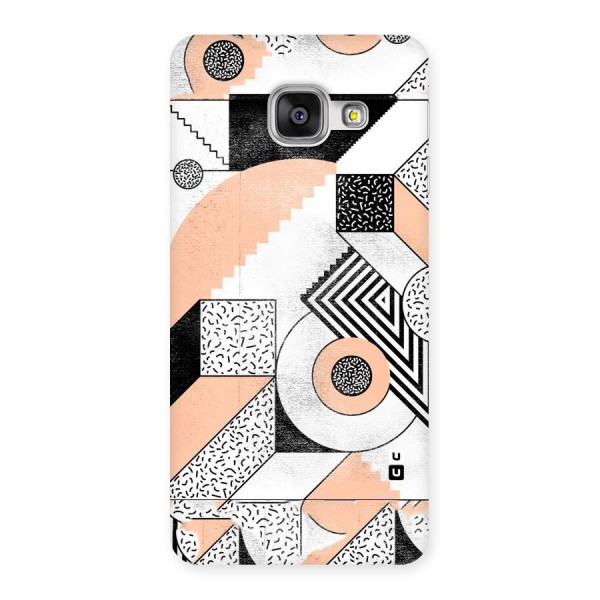 Orange Zig Zag Back Case for Galaxy A3 2016