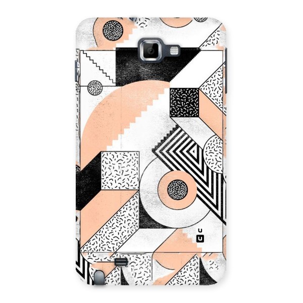 Orange Zig Zag Back Case for Galaxy Note