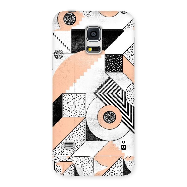 Orange Zig Zag Back Case for Galaxy S5 Mini