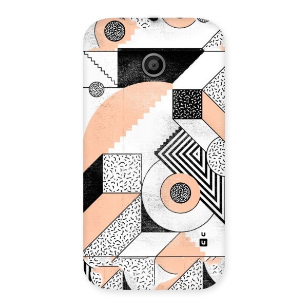 Orange Zig Zag Back Case for Moto E