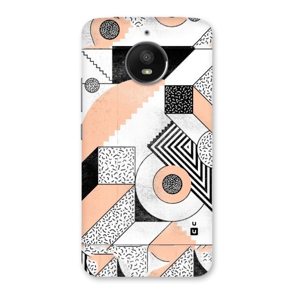 Orange Zig Zag Back Case for Moto E4 Plus