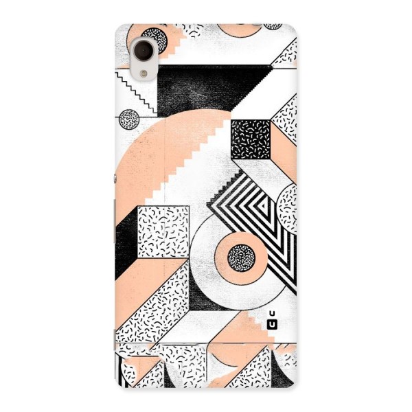 Orange Zig Zag Back Case for Sony Xperia M4