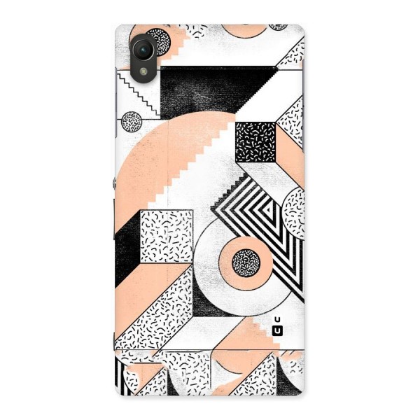 Orange Zig Zag Back Case for Sony Xperia Z1