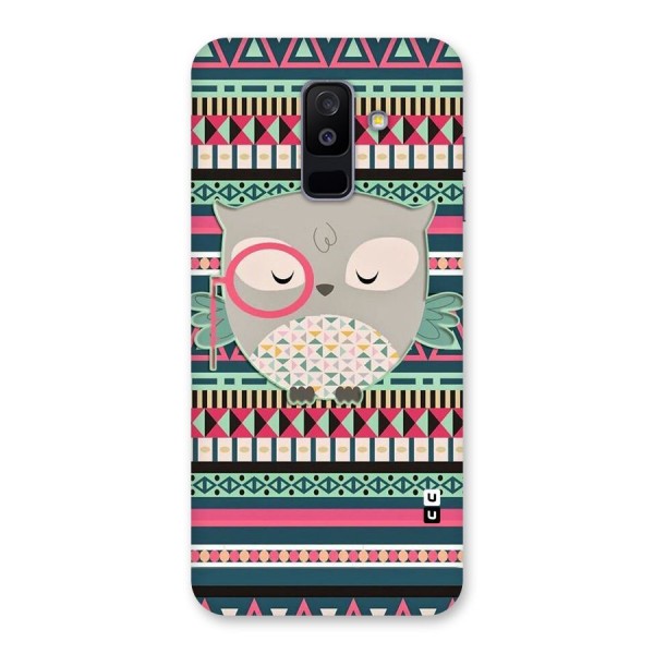 Owl Cute Pattern Back Case for Galaxy A6 Plus