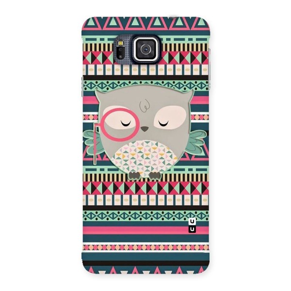 Owl Cute Pattern Back Case for Galaxy Alpha