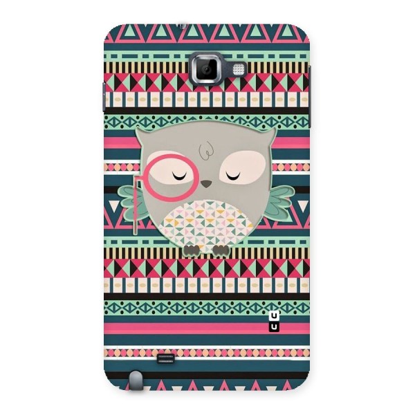 Owl Cute Pattern Back Case for Galaxy Note