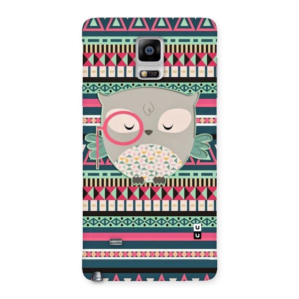 Owl Cute Pattern Back Case for Galaxy Note 4