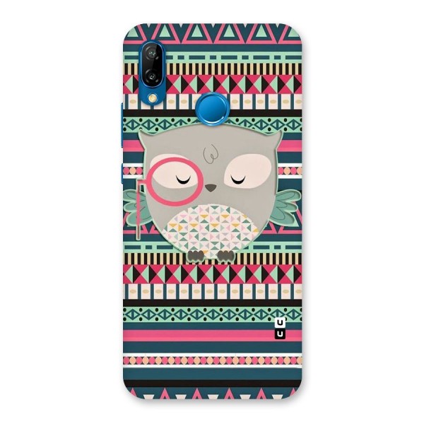 Owl Cute Pattern Back Case for Huawei P20 Lite